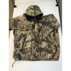 Stearns DryWear Men's XL Camo Hooded Full Zip Jacket Zipped Pockets Poly